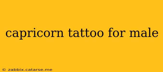 capricorn tattoo for male