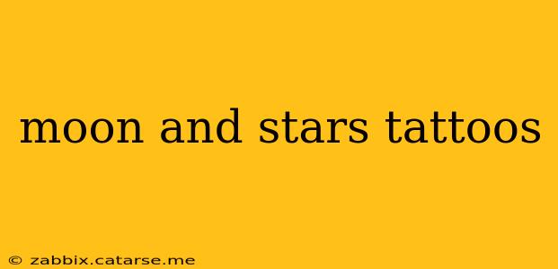 moon and stars tattoos